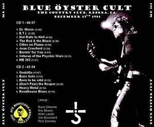 Blue Oyster Cult 81 back