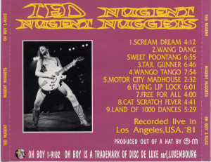 Ted Nugent LA 81 Back