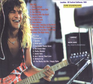 VanHalen Back Cover