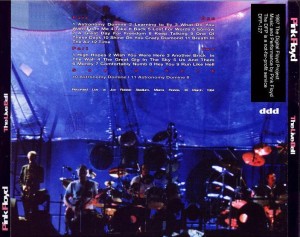 Pink Floyd 94 Back Cover